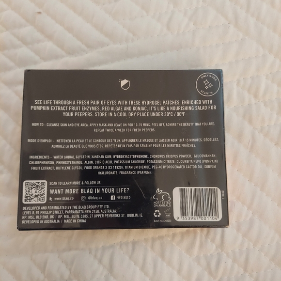 Blaq Hydrogel Eye Patches - Picture 2 of 2